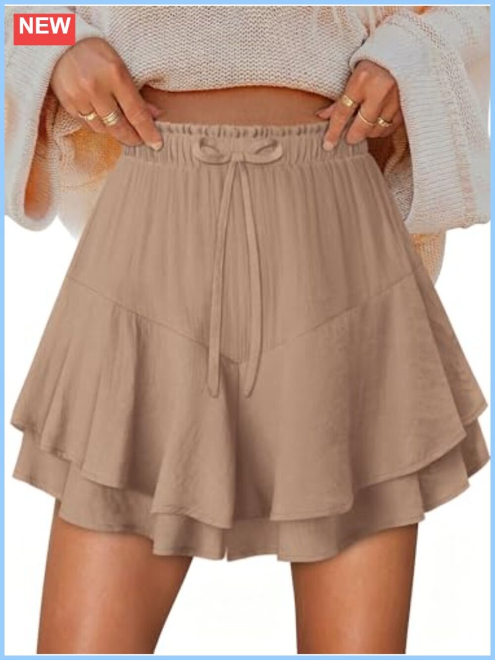 Flowy Ruffle Skorts for Women Mini Skirt Butterfly Tennis Skort - Picture 1 of 6
